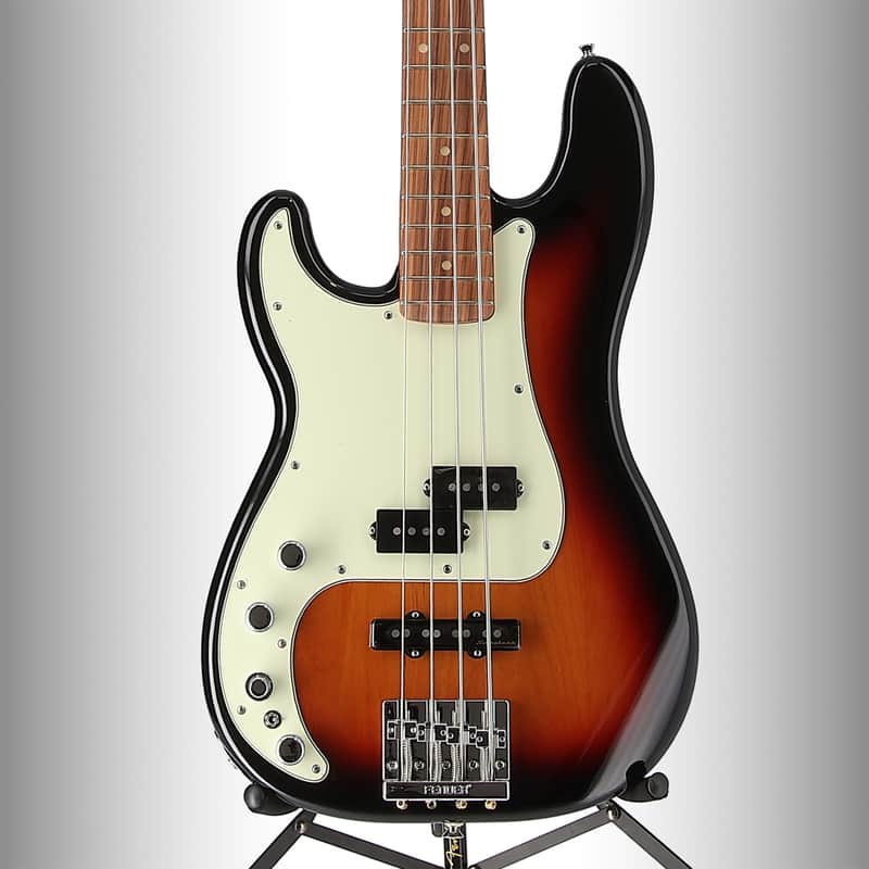 Fender Player Plus Precision Bass, Left-Hand, Pau Ferro Fingerboard, 3-Color Sunburst (U2) (56928) image 1