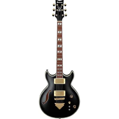 Ibanez AR520H-BK 6-String Semi Hollow Body Electric Guitar with Jatoba Fretboard, Right-Handed, Black image 2