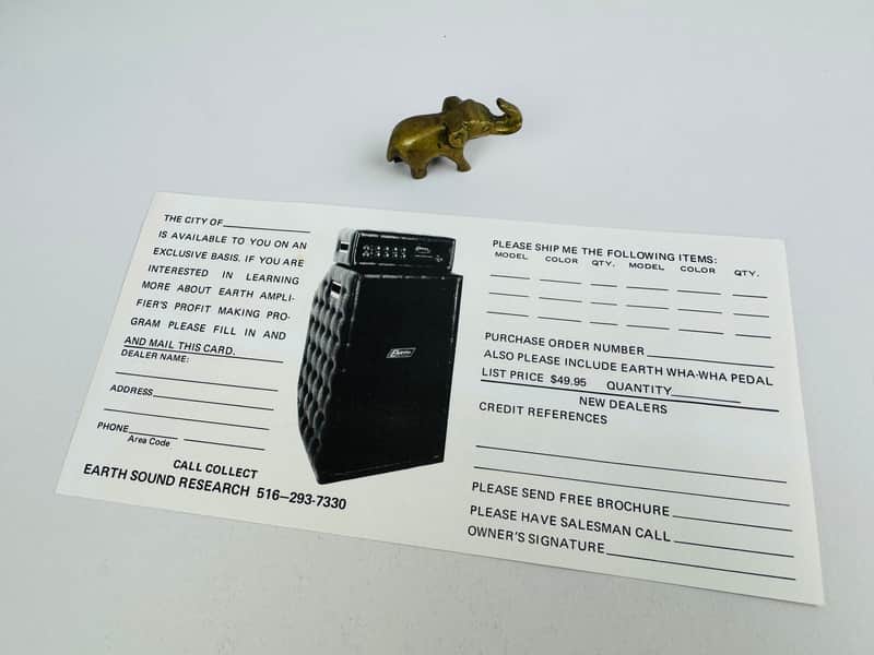 Earth Sound Research Reply Card (c. 1972–1974) image 1