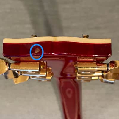 2000 Edwards/ESP E-LP-117 CTM MIJ MADE IN JAPAN Les Paul Custom/Supreme Type Burl Maple Top Abalone Binding See Thru Red image 10