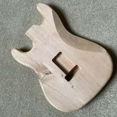 Strat Style Unfinished Basswood Guitar Body image 11