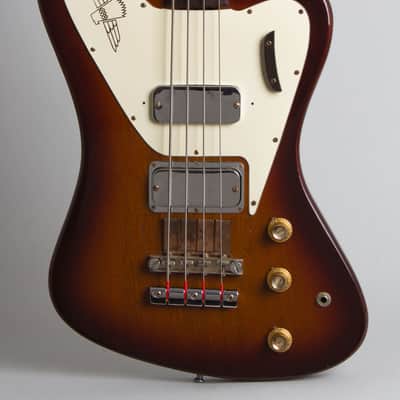Gibson  Thunderbird IV Electric Bass Guitar (1967), ser. #000839, black hard shell case. image 3