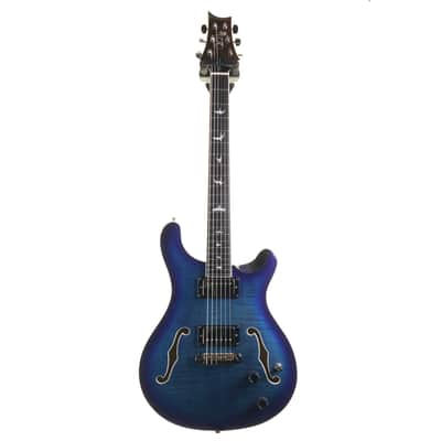 PRS SE Hollowbody II Electric Guitar, Faded Blue Burst w/Hard Case image 3