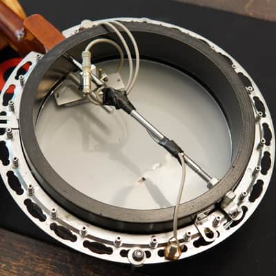 Conrad Japan Tenor Resonator Banjo Early 1970s w/Pickup, Original Hard Case image 11