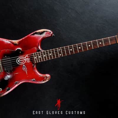 Squier ST-331 Stratocaster Red / Black Made in Japan Heavy Aged Relic image 13