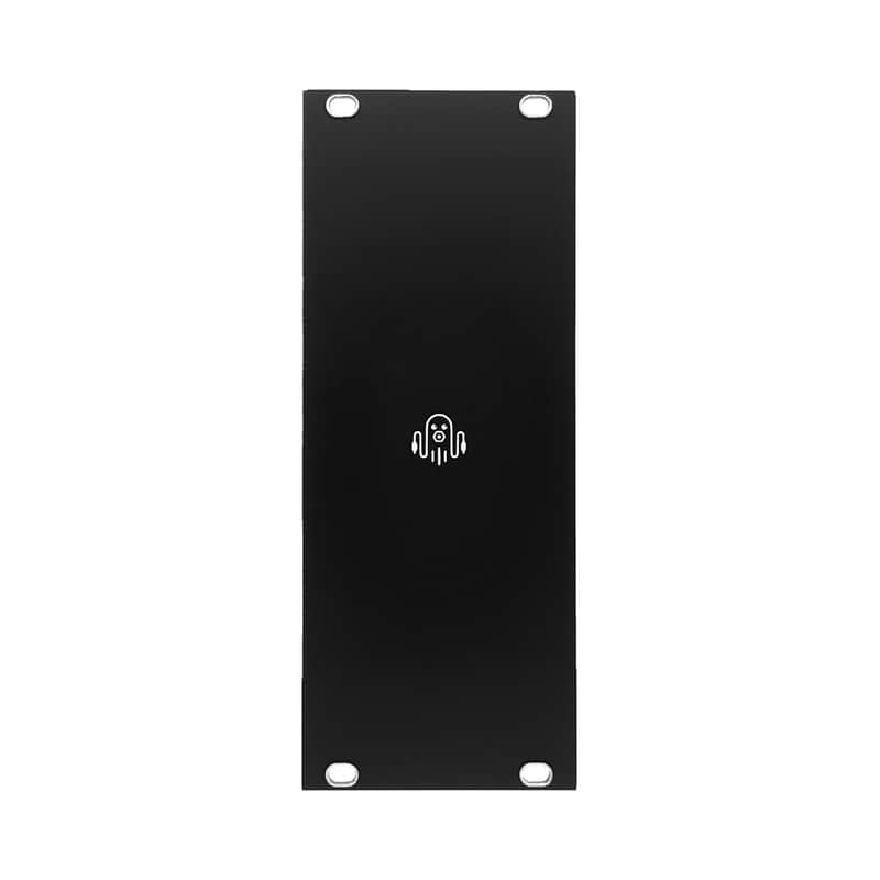 Octomo Eurorack Blank Panel 10hp 2023 Black image 1