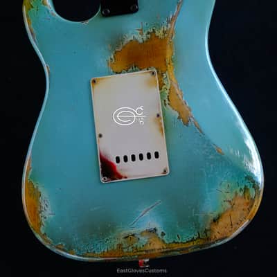Peavey Predator Daphne Blue Made in USA Aged Heavy Relic image 9