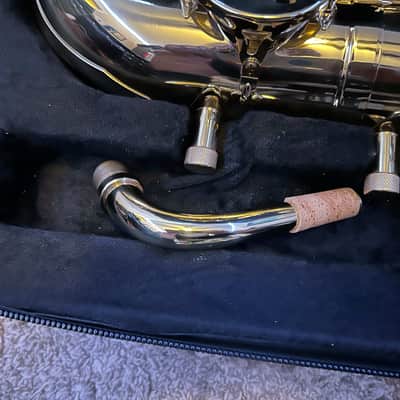 Mendini by Cecilio Semi-Pro Baritone Saxophone 2023 - Gold Lacquer image 20