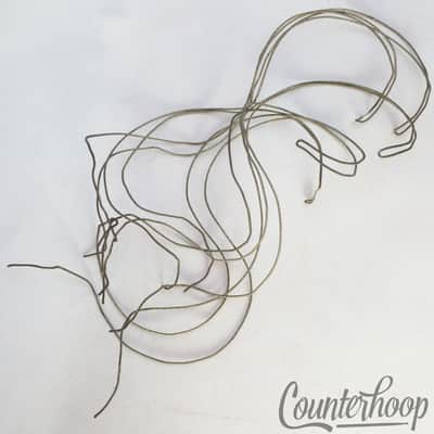 *Ludwig 15" 10-Strand Snare Drum Coiled Metal over Cloth Wires Vintage 20s USA* image 1
