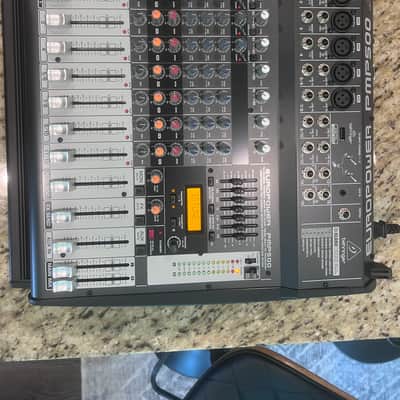 Behringer Europower PMP500 500-Watt 12-Channel Powered Mixer with Multi-Effects Processor 2000s - Dark Gray image 2