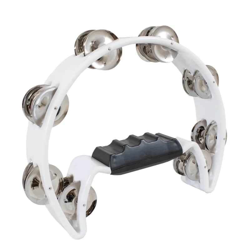 Percussion Plus Half moon Tamborine 2025 - White image 1