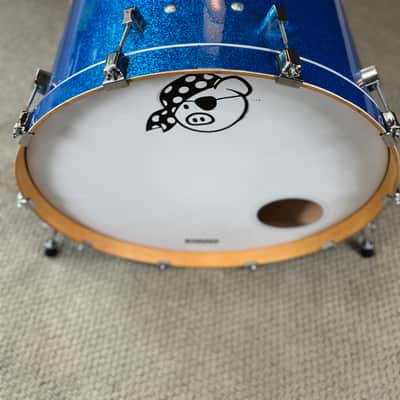 Pork Pie Custom 5-Piece Shell Pack (US Made) — Blue Sparkle Mid 2000’s - Blue Sparkle image 19