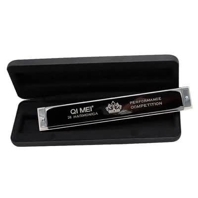 Tremolo Harmonica 28 Holes Wide Diapason Key of C  Professional  Woodwind Mouth Organ Harp image 3