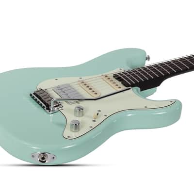 Schecter Nick Johnston Traditional HSS 10th Anniversary Atomic Green image 3