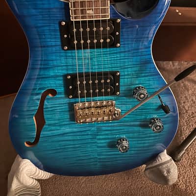 PRS SE Custom 24 Semi-Hollow Piezo 2025 - Lake Blue image 2