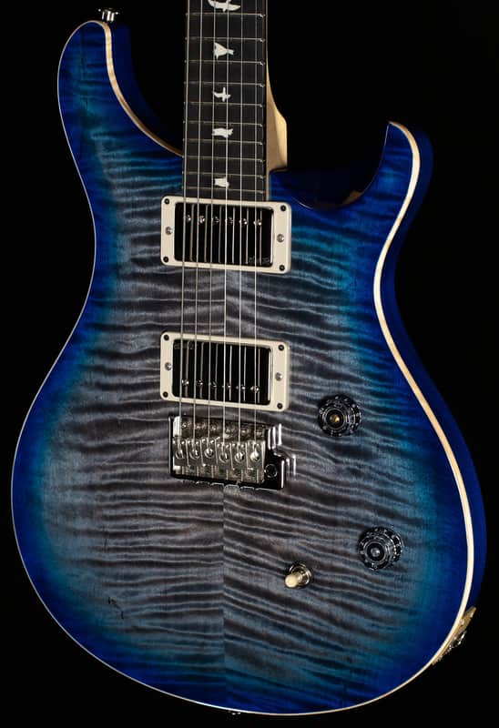 PRS CE 24 Willcutt Exclusive Run Faded Gray Black Blue Burst w/ Blue Back (073) image 1