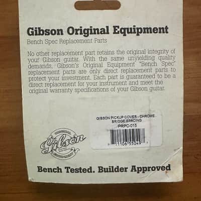Gibson PRPC-015 Bridge Humbucker Cover 2010s - Chrome image 2
