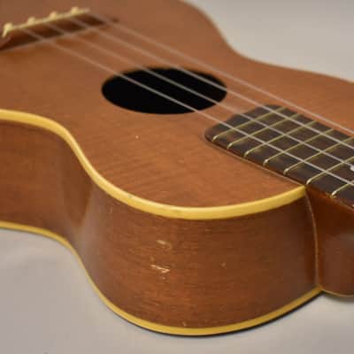 c. 1925 Lyon And Healy Washburn Style 703 Ukulele Natural Koa image 8