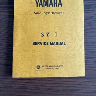 Yamaha SY-1 Solo Synthesizer Service Manual 1974-1979