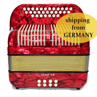 Close to New! Hohner Club llB Diatonic Squeezebox, German Button Accordion, Straps 2052, High Quality Harmonica, Amazing sound! image 1