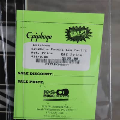 Epiphone Futura Les Paul Custom Firestorm Shift With Premium Gig Bag! image 10