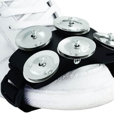 Meinl CFT5-BK Cajon Foot Tambourine with Stainless Steel Jingles image 2