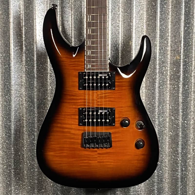 ESP LTD H-200 Flame Top Dark Brown Sunburst Guitar H200FMDBSB #2092 Used image 1