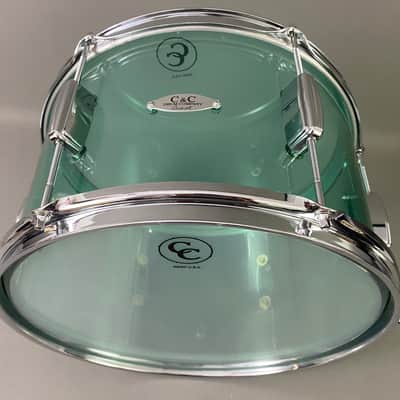 C&C USA CC Cardwell Acrylic Coke Bottle Green Tom Drum 6-Lug 9x13 Fully Original Complete Your Kit image 4