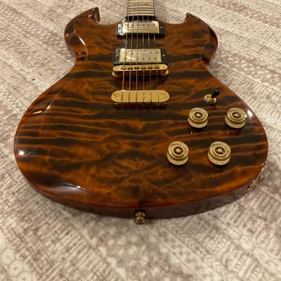 2016 Dean USA Exotic Gran Sport NAMM Show 1-Off Flamed Redwood! w/OHSC image 1