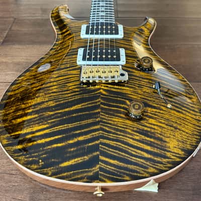 PRS Custom 24 Electric Guitar Yellow Tiger Hybrid Package Pattern Thin 10-Top 0392439 image 3