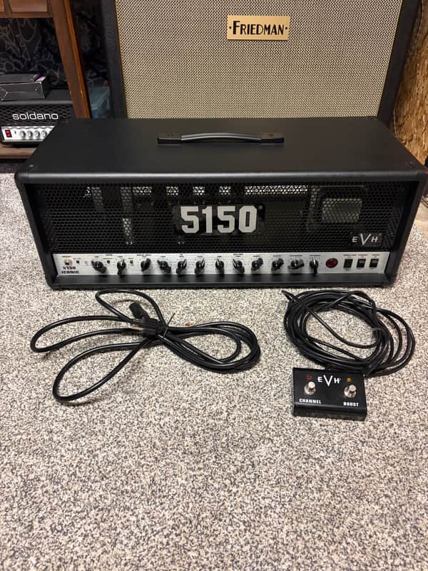 EVH 5150 Iconic Series 2-Channel 80-Watt Guitar Amp Head 2021 - Present - Black image 1