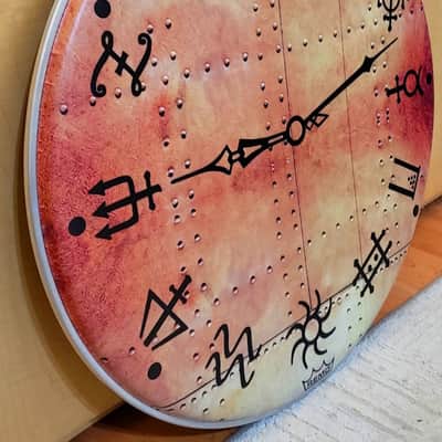 Neil Peart, CLOCK FACE, Clockwork Angels / Time Machine, 22" Drum Head image 5