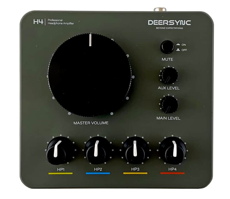 Deersync H4 4-Channel Professional Studio Headphone Amplifier image 1