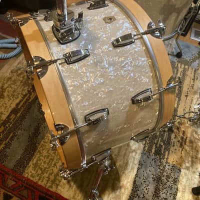 Ludwig Classic Maple 4 piece set 2000’s - vintage marine pearl image 10