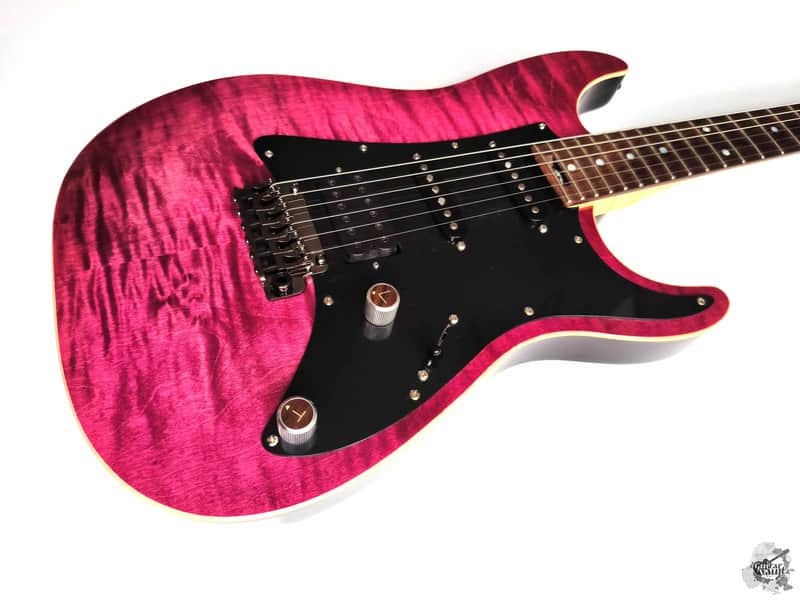 (made in Ukraine) Gavrylenko Modern Custom (Suhr inspired) '2022 Magenta Pink w/GigBag image 1