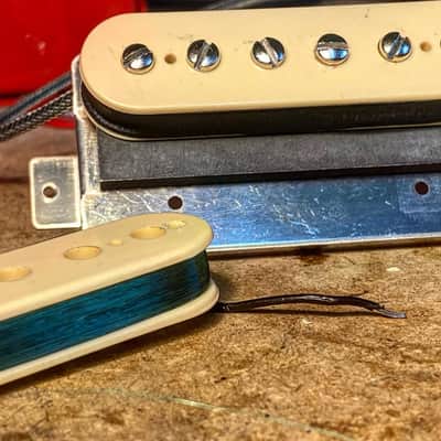 General Vintage Tone  1958 - 1959 PAF humbucker set for Les Paul Holy grail Belden & Corona wire US image 5