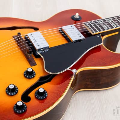 1970 Gibson ES-175 D Vintage Hollowbody Guitar Ice Tea Sunburst, Collector-Grade w/ Pat # T Tops, Case image 7