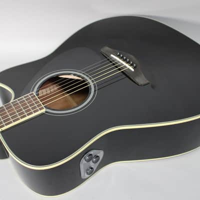 Yamaha FGC-TA TransAcoustic Dreadnought Cutaway Acoustic-Electric Guitar Black image 8