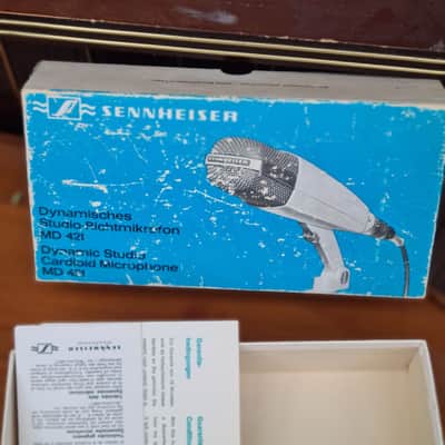 Sennheiser MD 421-HL Cardioid Dynamic Microphone 1960s - 1970s - White image 6