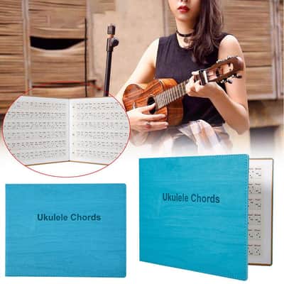 Ukulele Chord Book Portable Practice Chart With 180 Chords Beginner Learning Tool For Ukulele Teaching And Reference image 6