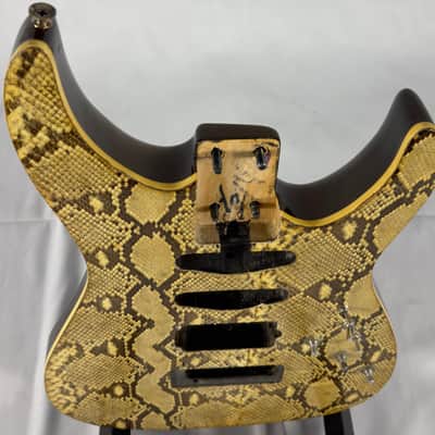 Unbranded Super Strat Style Electric Guitar Body HSS - Custom Snake Skin Finish image 4