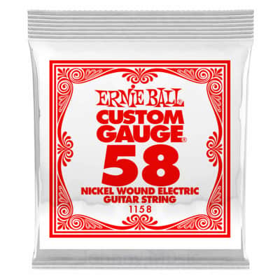 .058 Custom Gauge Electric Guitar Single String Nickel Plated Wound On Tin Plated Steel Hex Core image 1