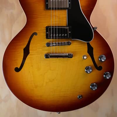 Gibson ES-335 Figured Iced Tea Semi-Hollow Electric Guitar – Excellent Condition image 1