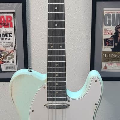 Partscaster Telecaster Relic AWESOME GUITAR! 2020s - Blue Nitro Shellac image 3