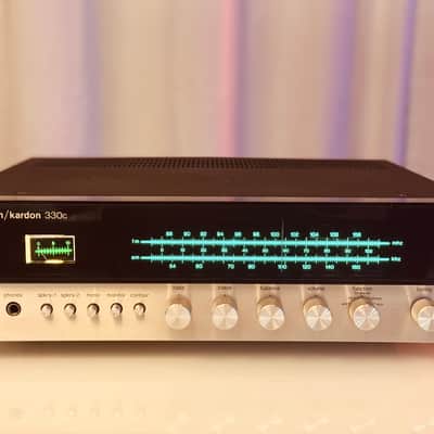 🎶✨ Harman Kardon 330c Vintage AM/FM Stereo Receiver — Serviced/Cleaned, LED, Twin Power, Fully Tested/Working image 2