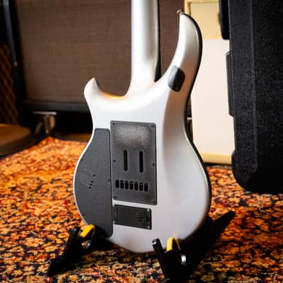 Ernie Ball Music Man John Petrucci Majesty 7 – 2015 – Silver Lining – Excellent Condition – Complete Case Candy – Signed Backplate image 12