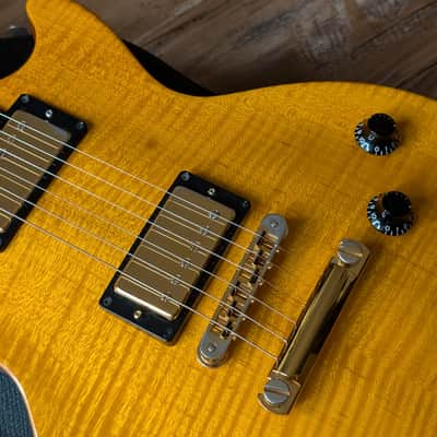 Gibson Les Paul Studio Plus 2003 Trans Amber Flame Top Very Clean W/OHSC image 4