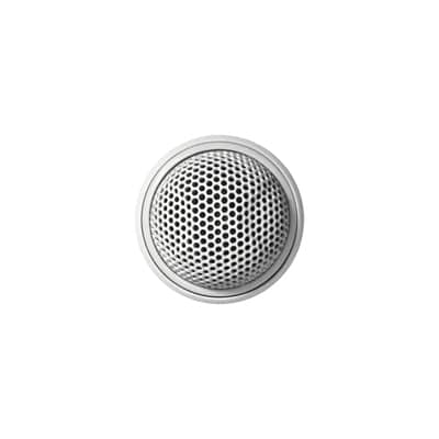Shure MX395W/BI White Button Mic, BIDirectional, 3-Pin XLR image 2