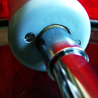 Vintage 1950's Altec 633A dynamic microphone "Salt Shaker" w period stand & cable High Z PROP 8 image 17