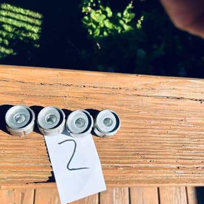 Peavey vintage 70s aluminum set-screw knobs (lot of 4) image 3